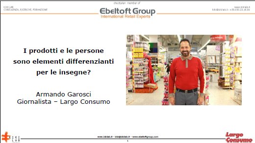 I prodotti e le persone sono elementi differenzianti per le insegne?