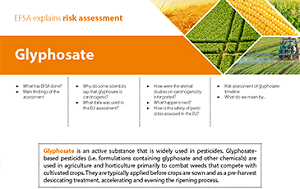 L’Efsa fa luce sul glifosato