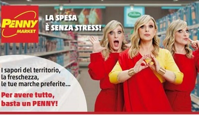 Follesa protagonista degli spot di Penny Market