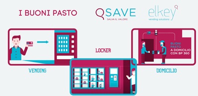 QSAVE ELKEY, innovazione dei buoni pasto nella ristorazione e nel vending