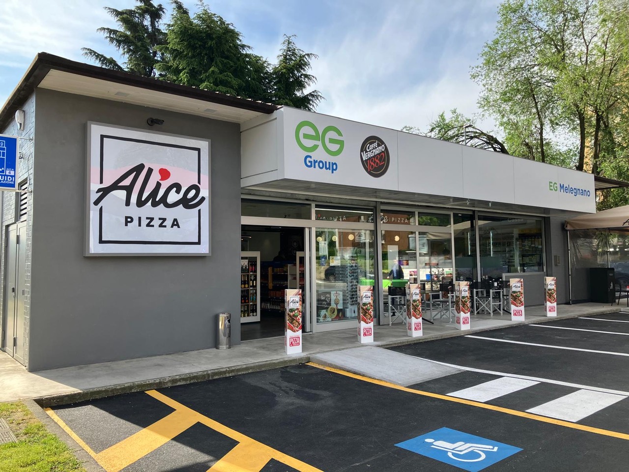 Apre Alice Pizza nella stazione EG Italia di Melegnano