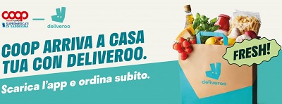 Deliveroo firma una partnership con Coop Sardegna