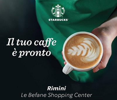 Starbucks inaugura il 42esimo store a Le Befane Shopping Centre di Rimini