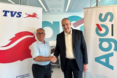 TVS Motor Italia e Agos: partnership strategica dedicata a moto e scooter