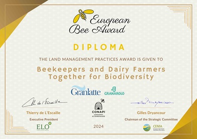 Gruppo Granarolo e Conapi vincono The European Bee Award